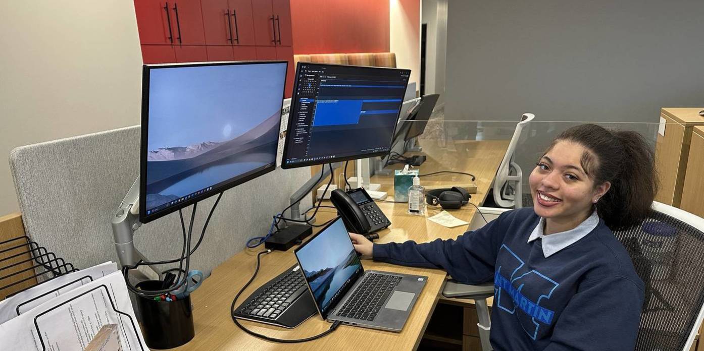 stephannie at cws desk